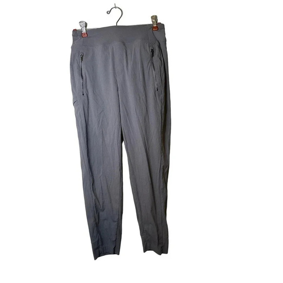 Athleta Women's Gray Straight Leg Zipper Pocket High Rise Ankle Pant Size 4 - Picture 1 of 10